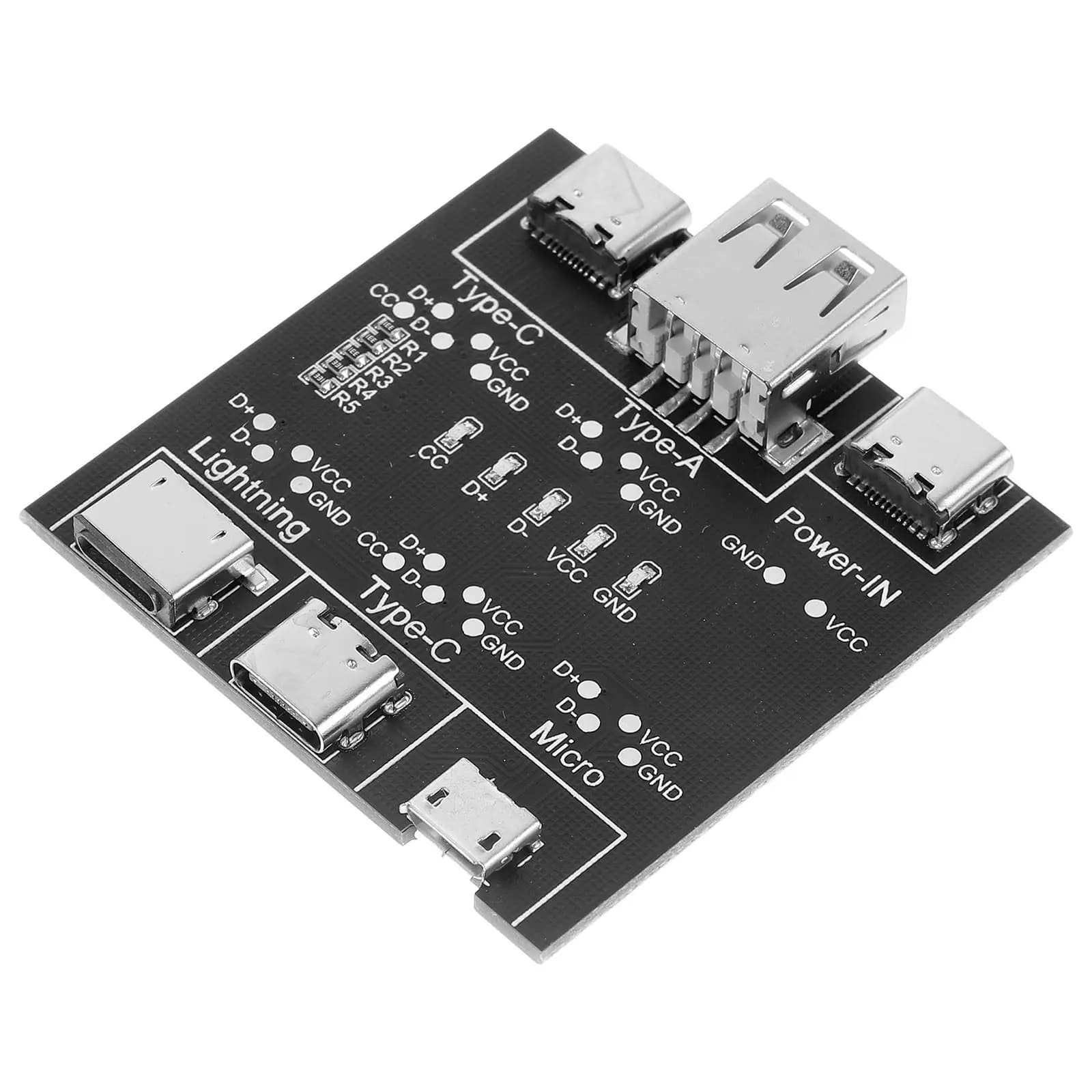 USB Cable Tester USB-C Tester Solid Material Data Wire Test Board Fast Detection Data Cable Checker Charging Test Board