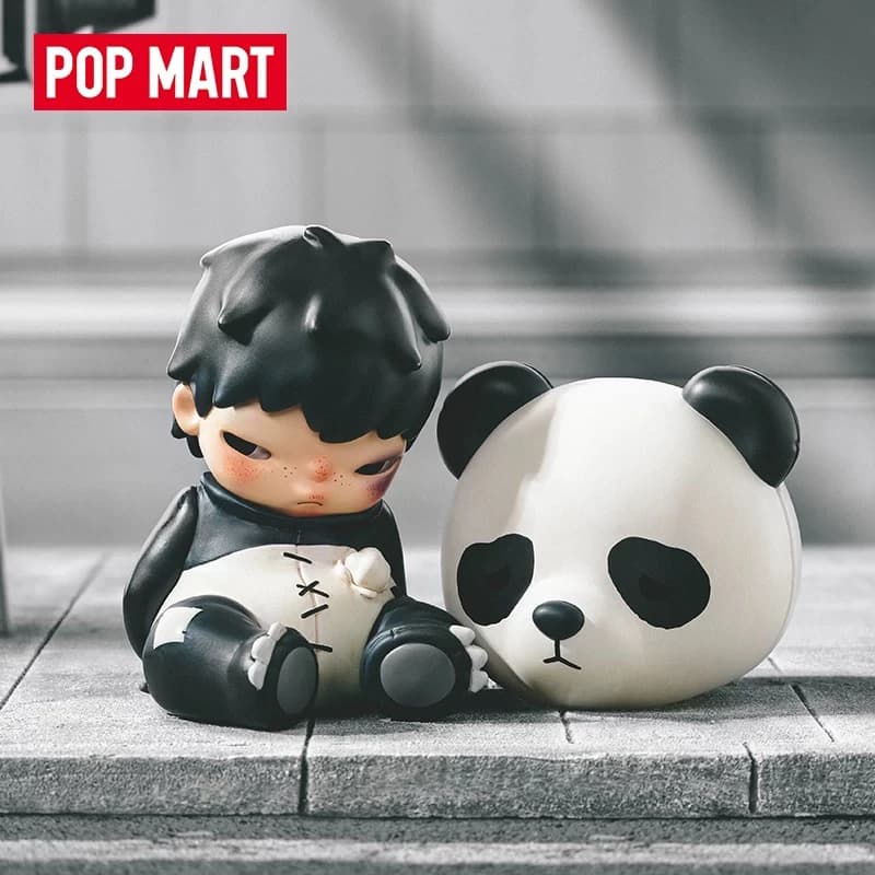 Originale POPMART Hirono Doll Panda Palmare Carta Appesa Palmare Cieco Scatola Giocattolo Ciondolo Alla Moda Regali Speciali per le Vacanze