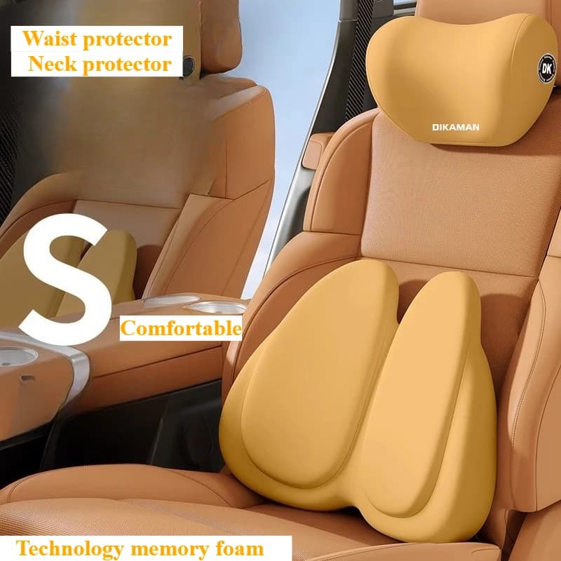 Supporti lombari per seggiolino auto universale Poggiatesta per sedile Memory Foam Supporto per il collo Cuscino Protezione per lo schienale del sedile automatico Accessori interni