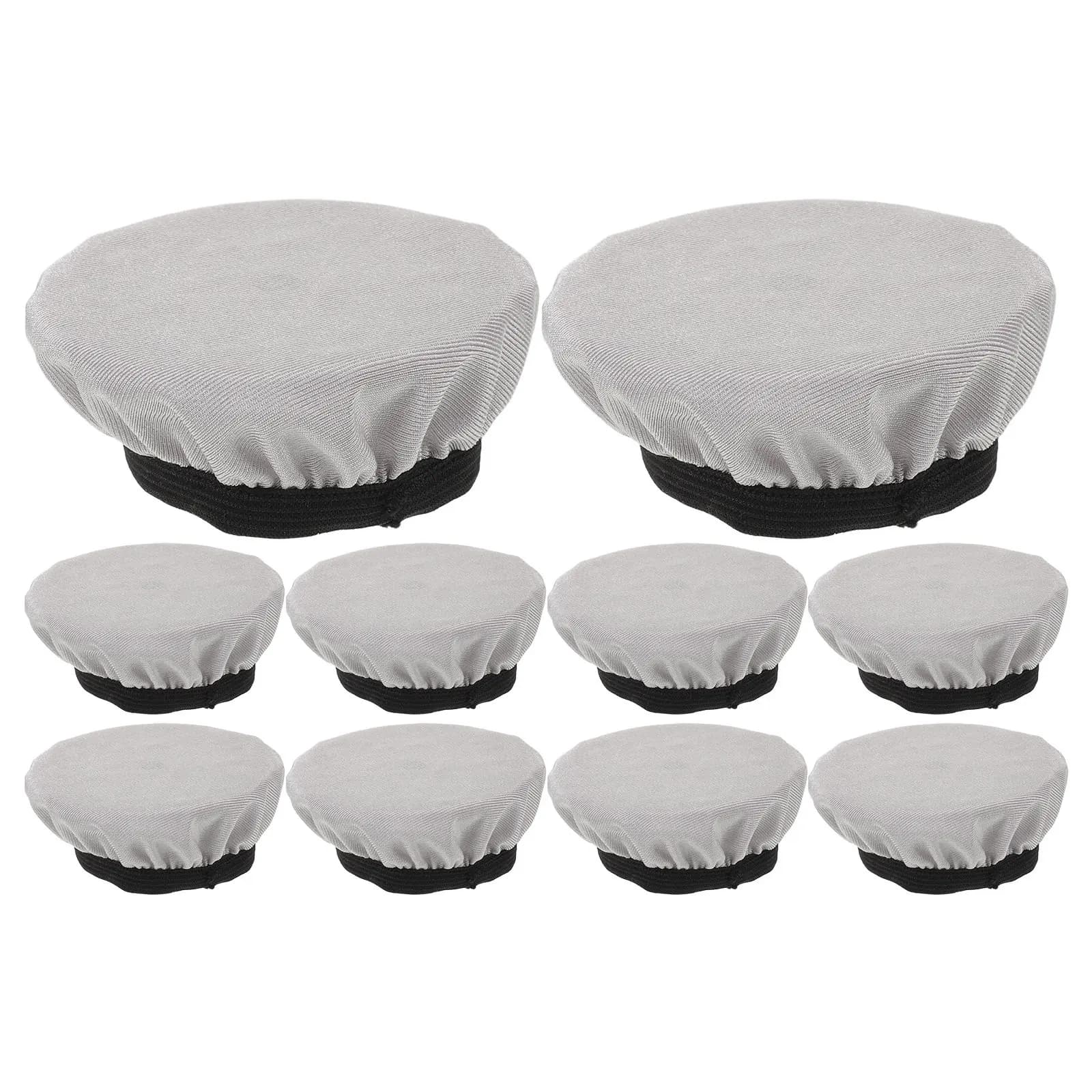 10Pcs Earphone Dust Covers Stretchable Headphone Protective Cover Soft Washable Headset Ear Pads Replacement for Gaming Studying