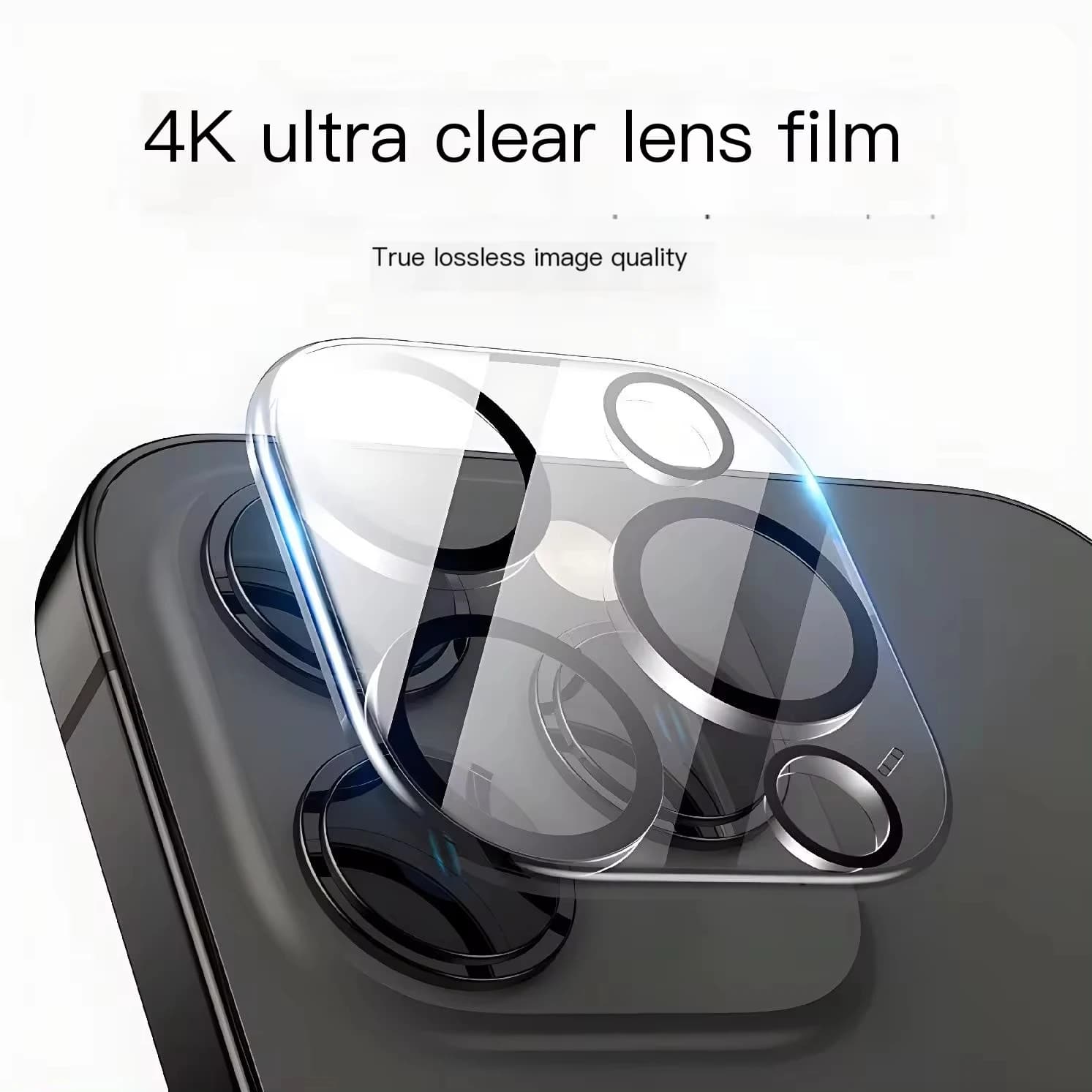 1-4Pcs Camera Lens Protector For iPhone 16 15 14 13 12 11 Pro Max 16 15 Plus Mini Black Circle Protective Camera Lens Film Cover