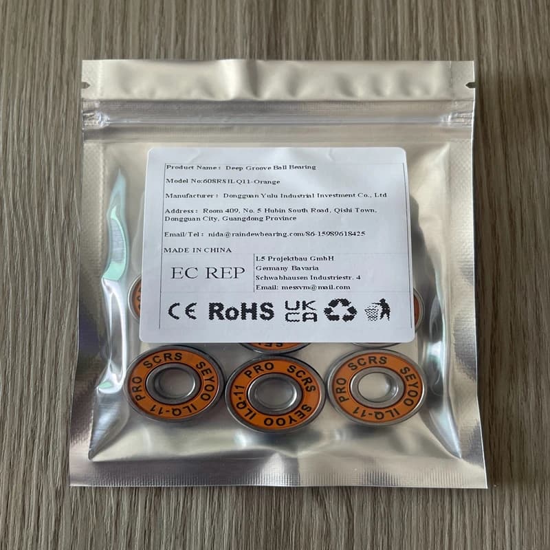 8Pcs Bearing ILQ-11 High-Speed Bearing for Skateboard Longboard Inline Roller Skates and Ice Skates