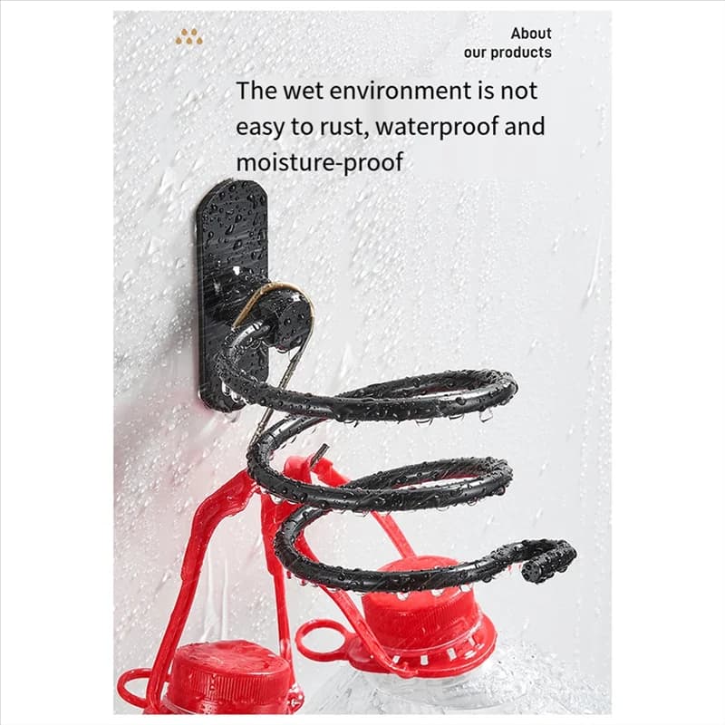 A26F-Water Hair Care Tool for Spiral Hair Care Organizer Suspended Rack Organizer for Hair Storage Organizer