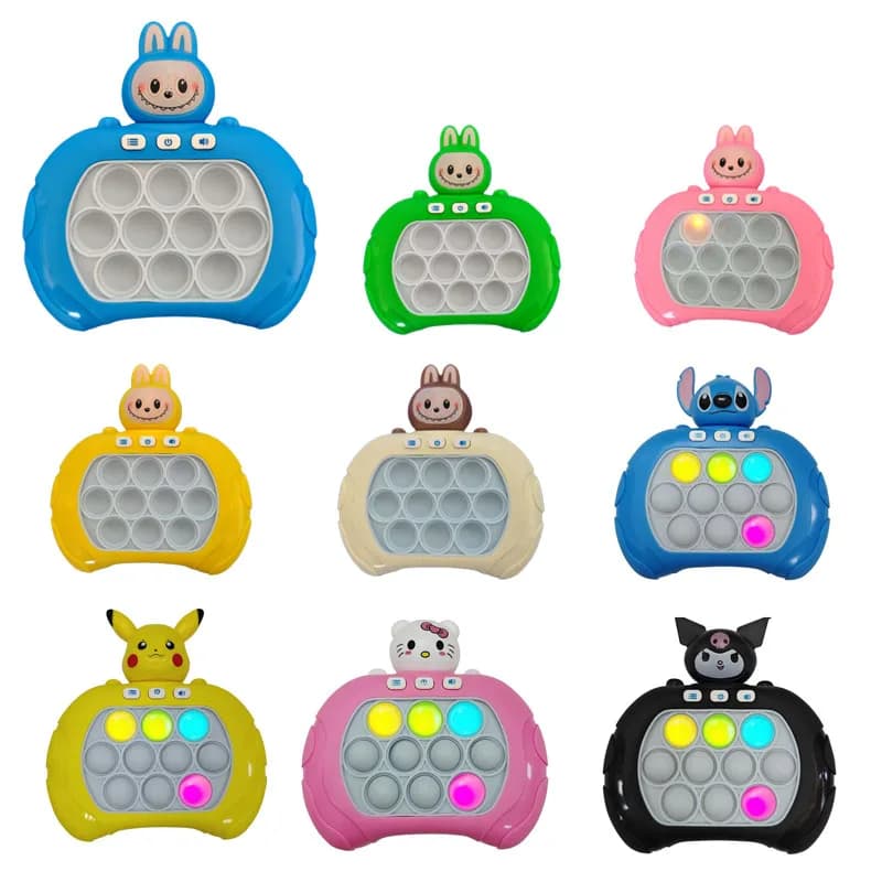 Macchina da gioco Sanrio Stitch Quick Push Bubbles per bambini, divertente spremiagrumi Whac-A-Mole, giocattolo sensoriale antistress, nuovi regali