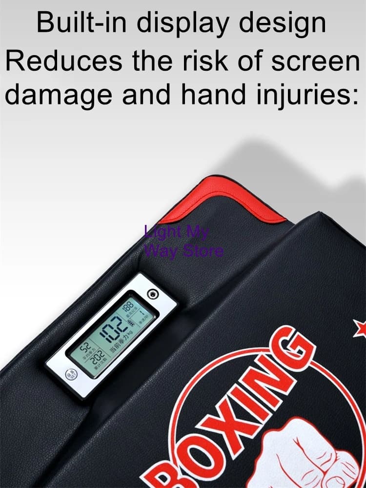 Hanging Portable Force Gauge for Measuring Punch Speed: Smart Boxing Training Voice-Guided Punching Bag Punching Power Tester