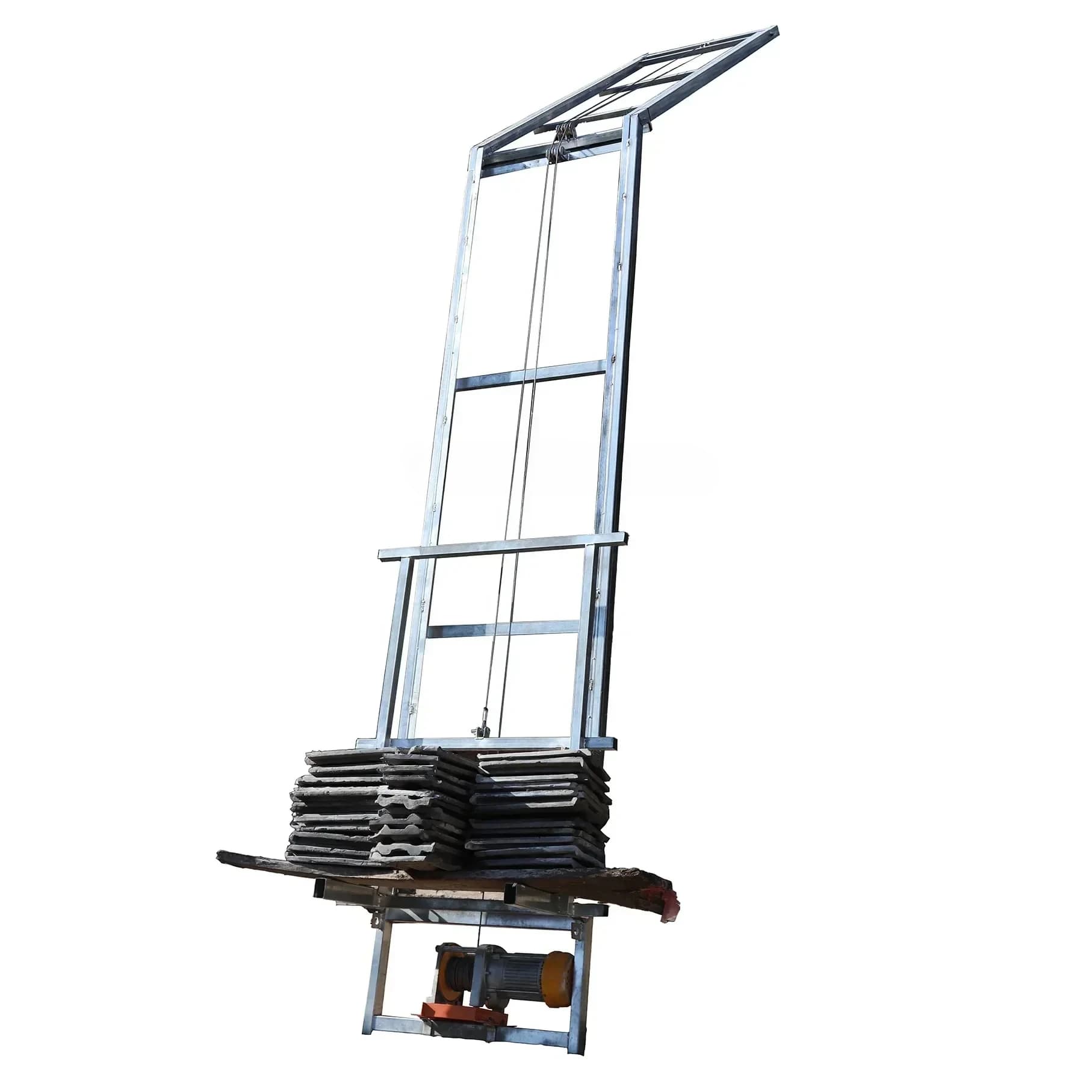 4-20m sloping roof multifunctional lifting platform electric ladder suitable for solar panels free splicing height with motor