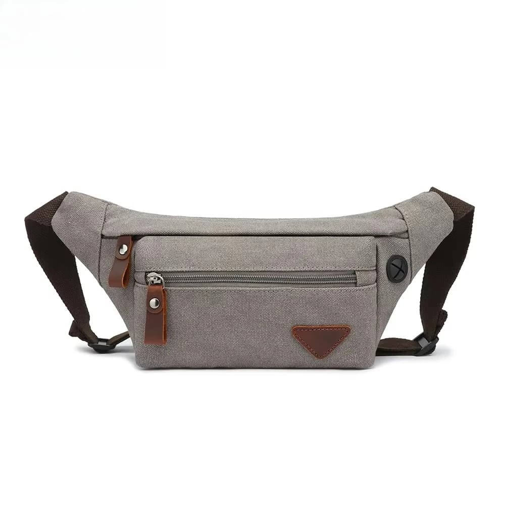 Multi-Pockets Fanny Pack Pouch Bag Women/Men Waist Packs Hip Purse Satchel Canvas Belt Bags Casual Wallet