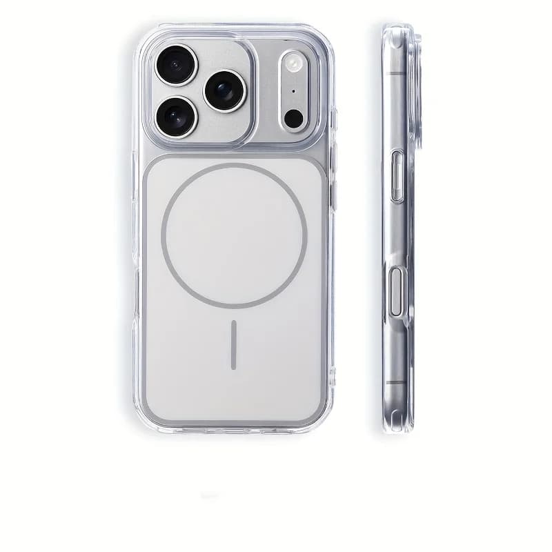 P69 Custodia posteriore bianca trasparente premium Ideale per iPhone 17 Pro Max 17 Pro e 17 Altamente compatibile con iPhone 16 15 14 Pro