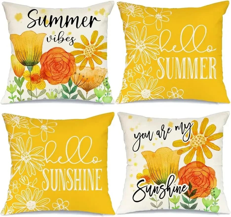 federa estiva ciao sole decorazione floreale cuscino fodera per cuscino decorazione fattoria fodera per cuscino divano federa lombare