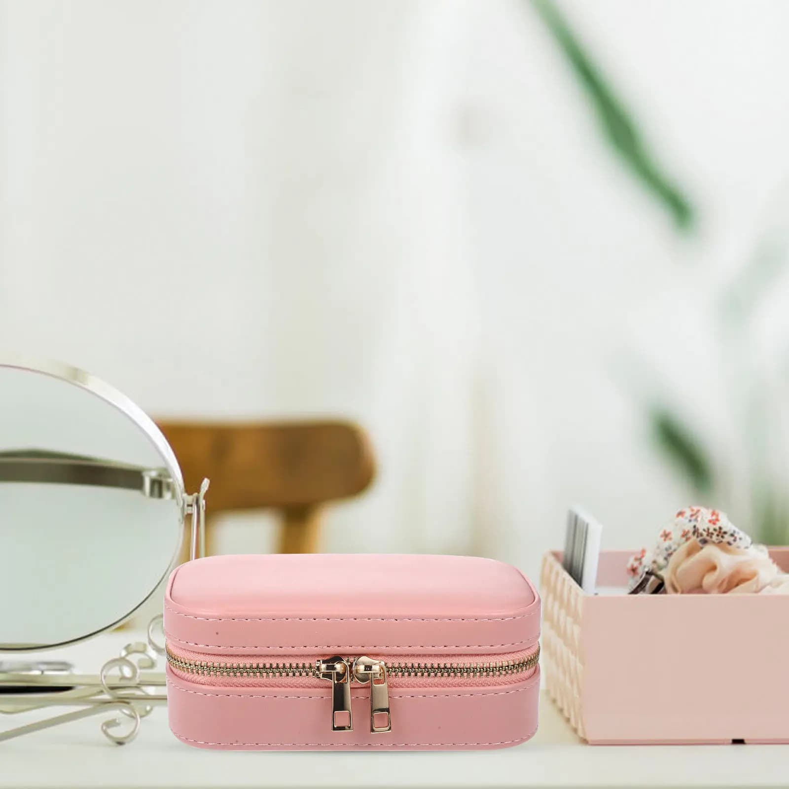 Portagioie da Viaggio Organizzatore Piccolo Portatile Leggero per Donna Uomo Orecchini Collane Anelli Bracciali Ciondoli Spille