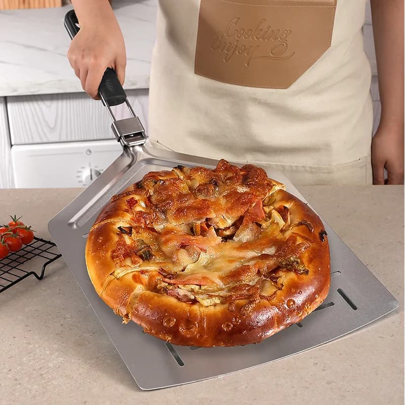 Pala per pizza resistente alle alte temperature, pala per pizza, spatola per pizza, per cuocere torte e torte