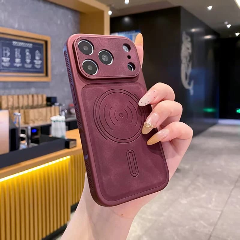 For IPhone 18 Pro Max 13 14 15 16 17 Pro E New Skin Sensitive Shock-Absorbing Magnetic Heat Dissipation Phone Case For Magsafe