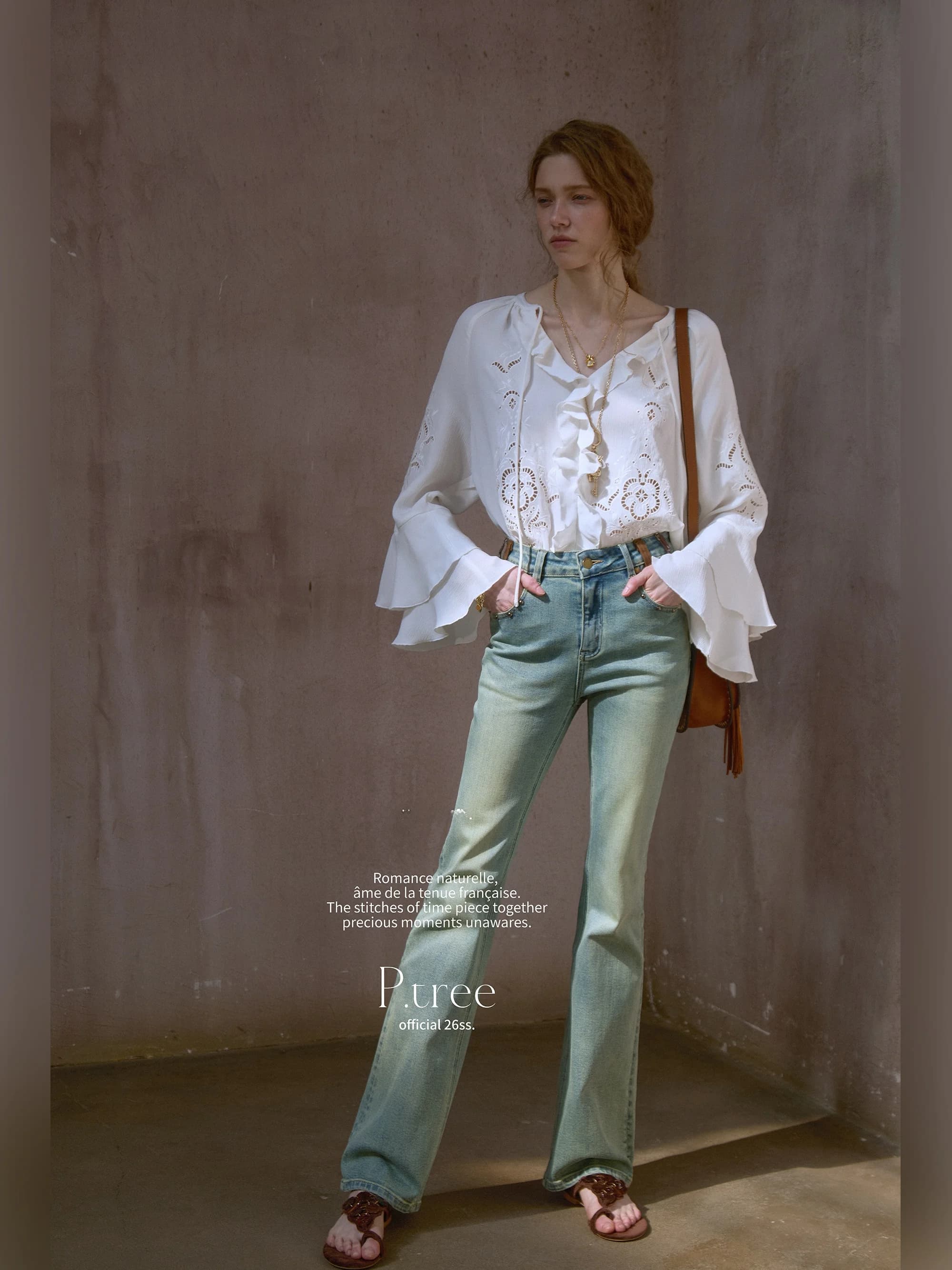 Jeans Vintage a Vita Alta e Gamba Dritta per Donna, Pantaloni in Denim Super Modellanti a Campana, Elasticizzati per Tutte le Stagioni con Bottoni