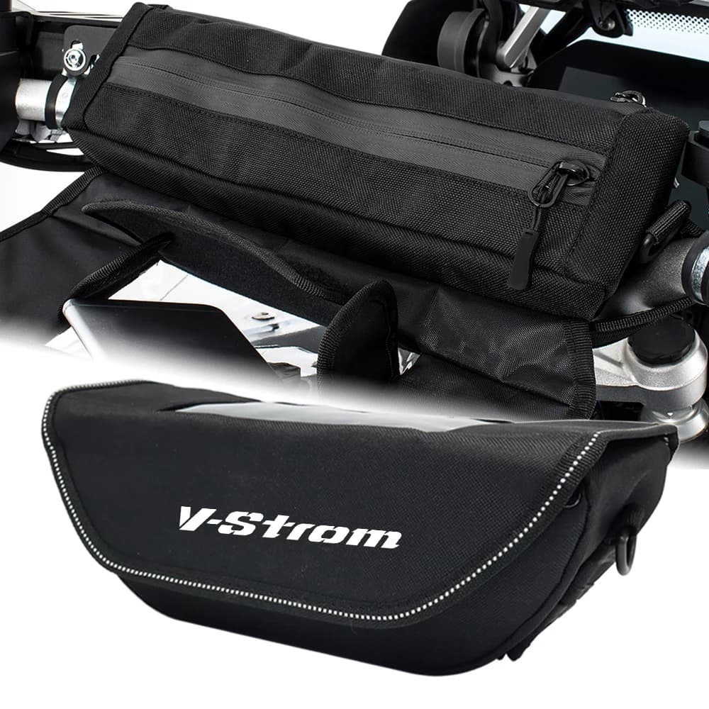Per SUZUKI V-STROM DL1000 DL250 DL650 2002-2019 borsa da manubrio per moto borsa da viaggio impermeabile per manubrio