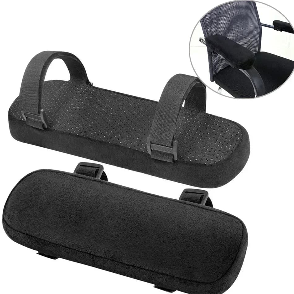 1/2 pezzi cuscino per bracciolo per sedia ergonomica Memory foam Comfort cuscino per gomito Gaming Home Office accessori per sedia bracciolo