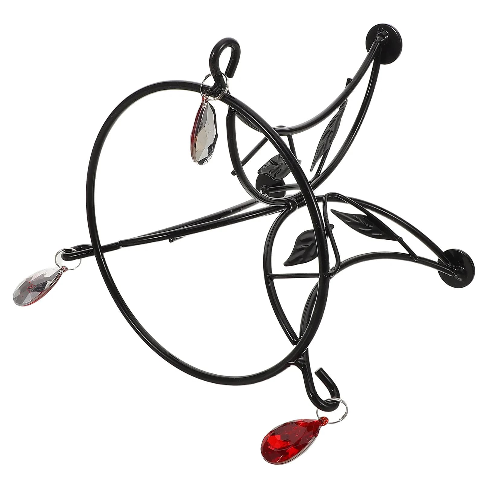 Supporto per Sfera Decorativa da Giardino, Base in Metallo per Esposizione di Sfere di Cristallo, Specchi e Ornamenti da Esterno, Patio e Balcone