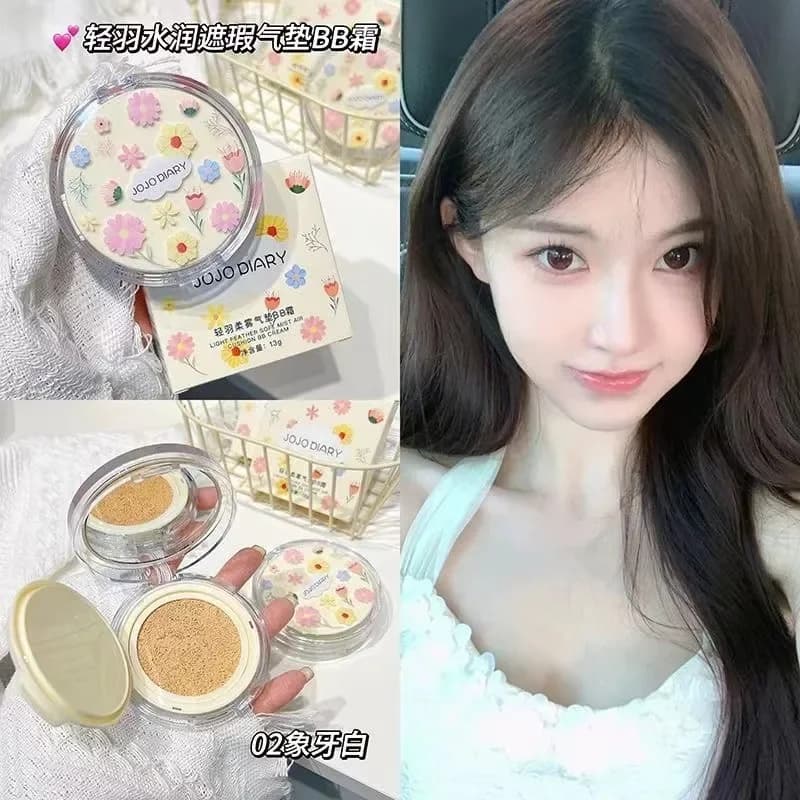 JOJO DIARY BB CC Cream Air Pillow Background Matte Corrector without pores Whitening Cosmetic Makeup Waterproof Enlighten the face base