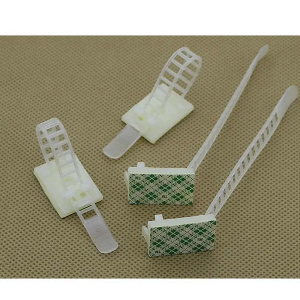 50Pcs Cable Clips Self Adhesive Cord Organizer for Desk TV Computer Phone Wire Management Adjustable Wire Clamp Cable Ties