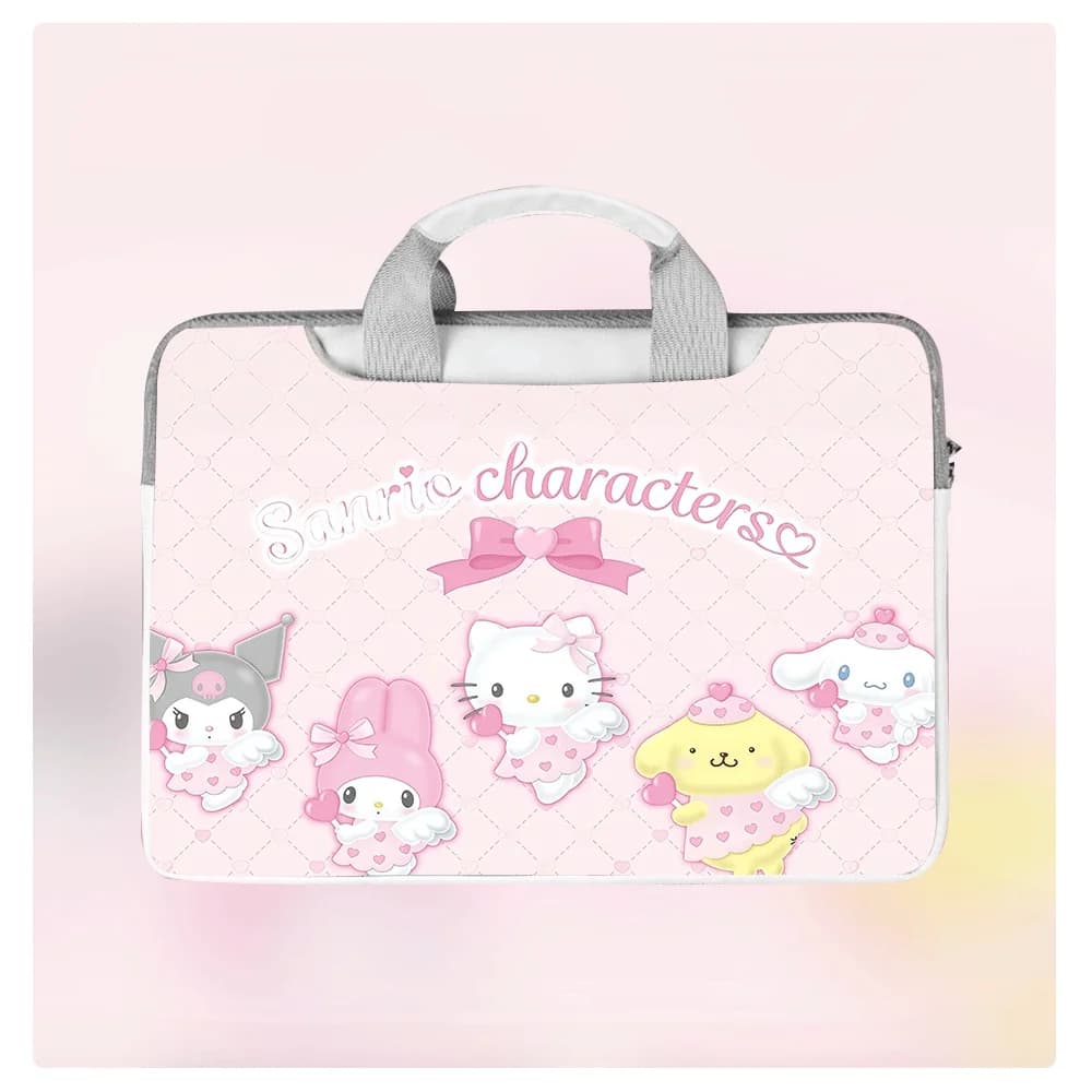 Borsa per Laptop Cinnamoroll con Orecchie Grandi, 12 13 14.6 15.6 16 Pollici, Impermeabile in PU, Custodia Carina a Cartone Animato per MacBook Air Pro Dell HP