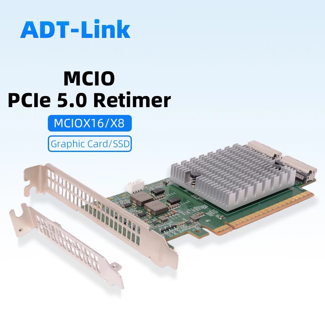 Scheda retimer PCIe 5.0 Scheda grafica MCIO X16 X8 F GPU SSD Dotato di espansione disco rigido video esterno 32GT/S SFF-TA-1016 Rev11