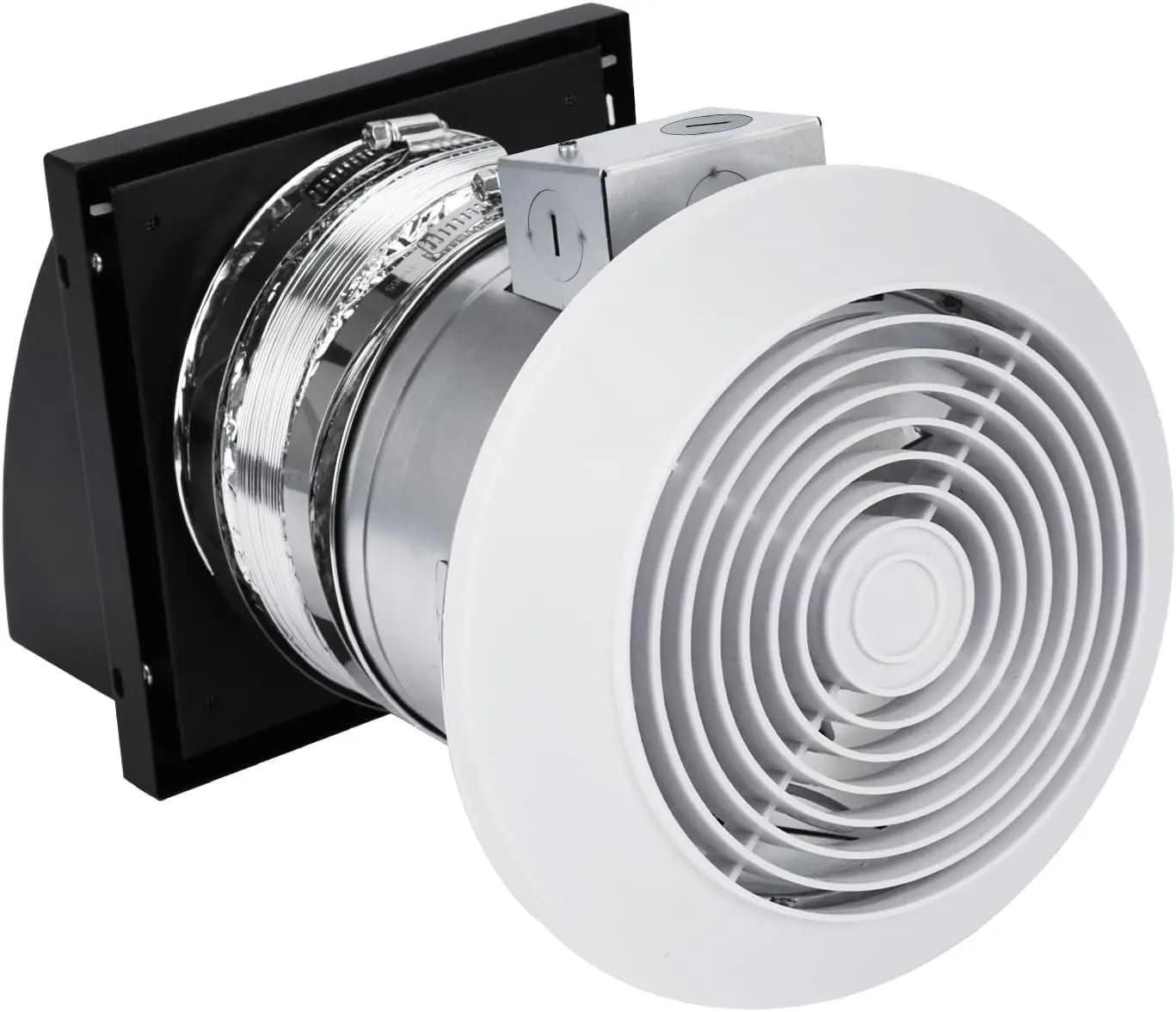 6 Inch Wall Fan, Quick Dehumidifier and Deodorant, 80 CFM, Bathroom Fan with Retractable Connector