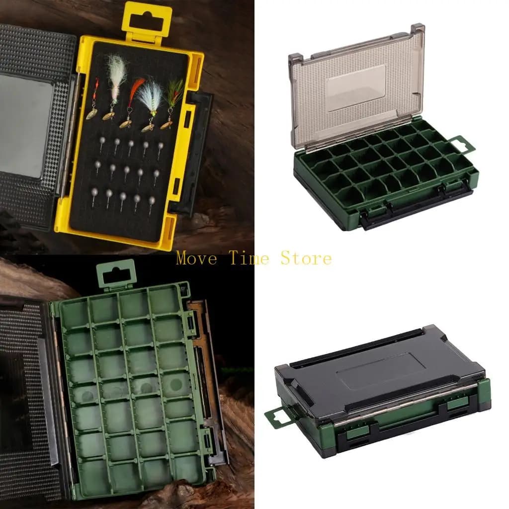 92ME Hard bait case Double-sided fishing bait tool Gear box Hook Organizers for hooks