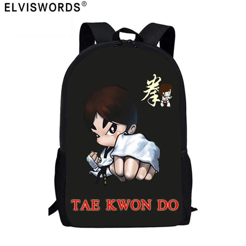 FBCFWMWL Cool Borse da scuola per arti marziali per ragazzi e ragazze Zaino ortopedico Borse per libri per adolescenti Zaino casual Mochila Escolar