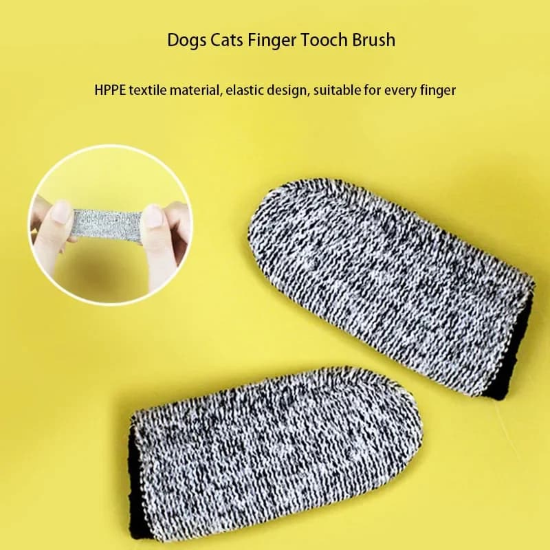 5pcs New Dog Pet Finger spazzolino da denti giocattoli per cani protezione ambientale guanto di stoffa per cani gatti denti puliti accessori per animali domestici
