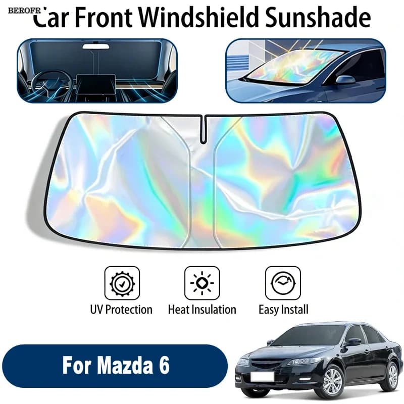Windshield Sun Shade For Mazda 6 Foldable UV Reflective Front Window Sun Protection Cover Accessories