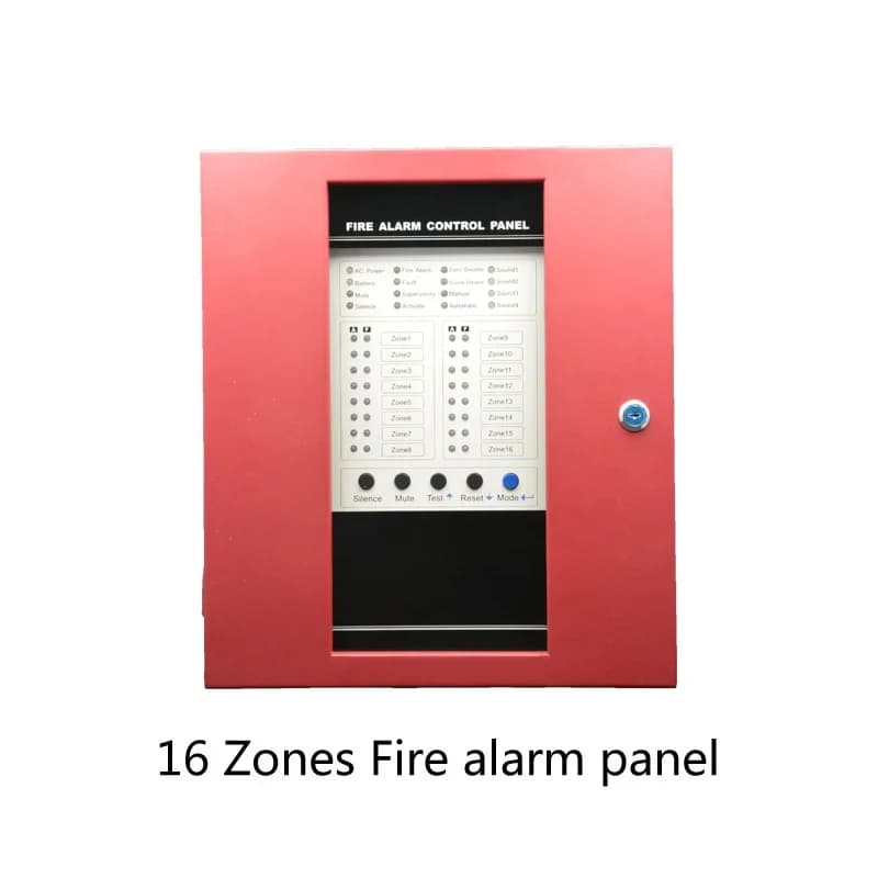 16 Wire Zones Conventional Fire Alarm Control Board Support Smoke Detector Home Security Self-Defense System