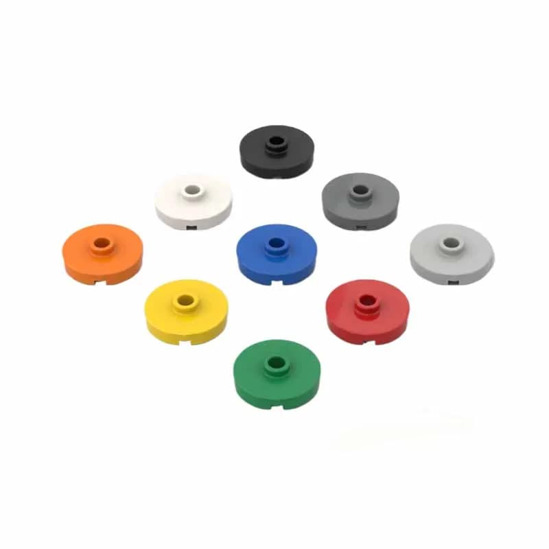 25 pezzi di particelle compatibili MOC 18674 pannello per piastrelle in ceramica rotondo 2 x 2, con blocchi di costruzione a colonna aperta giocattoli per bambini fai da te