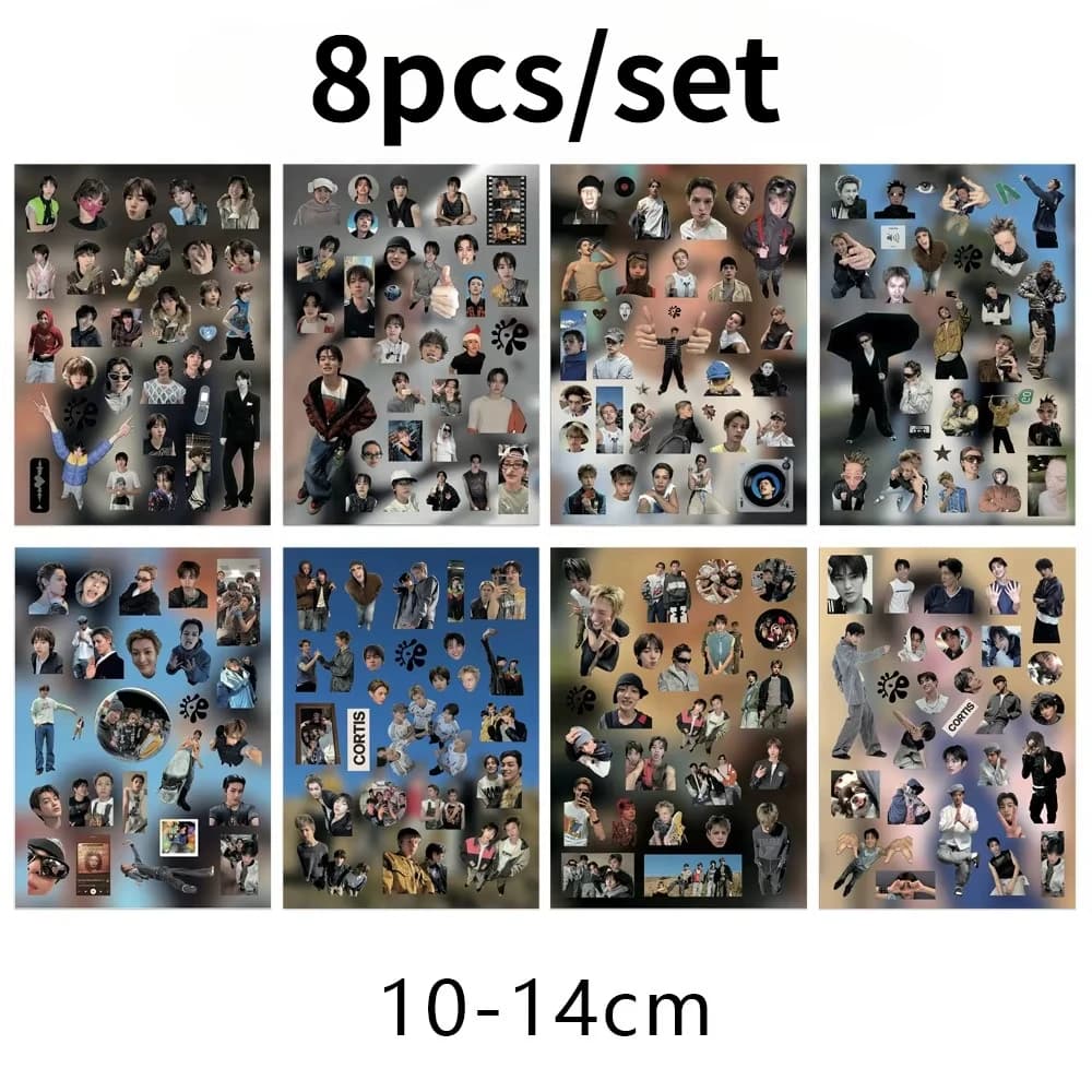 8 CORTIS Stickers Handbook Notebook Diy MARTIN JAMES JUHOON Decorative Luggage Suitcase Phone Graffiti Decals Gifts