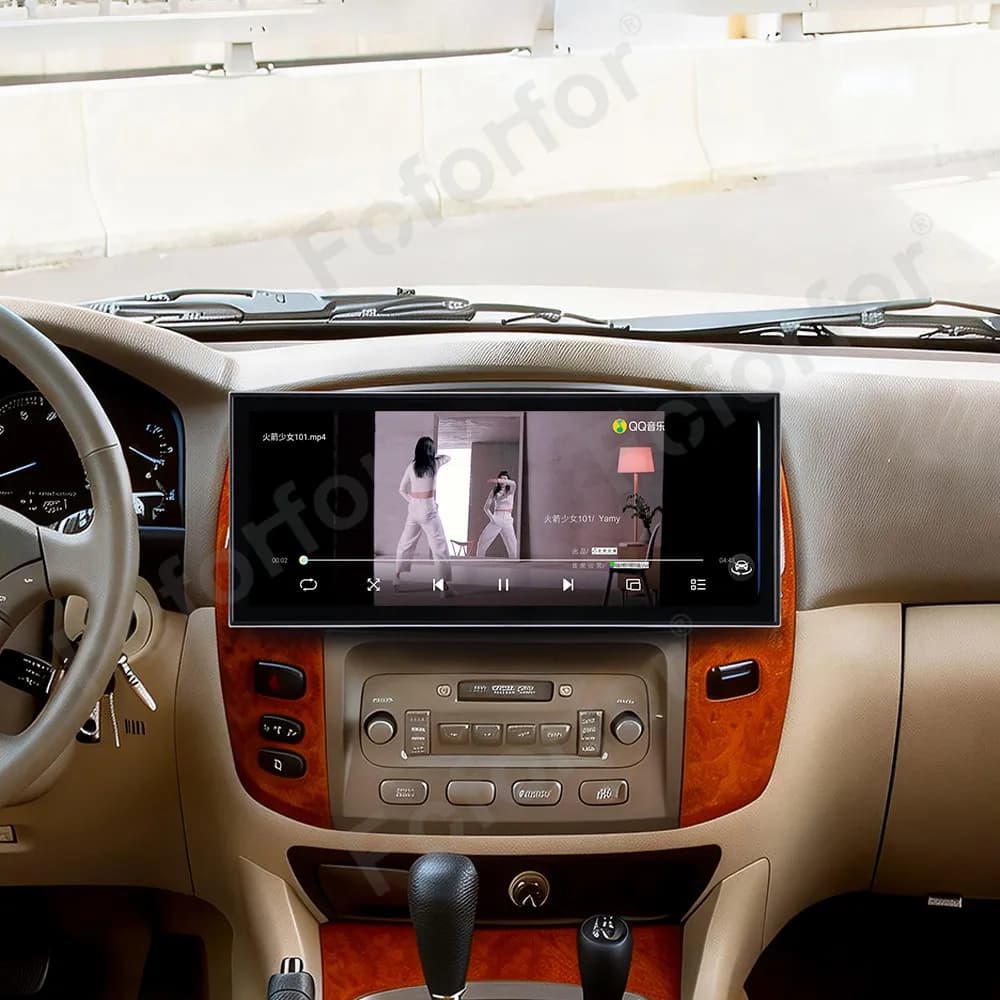 Per Toyota Land Cruiser LC100 VXR 2002-2005 Schermo Verticale da 15,8 Pollici Multimedia Audio Stereo GPS Carplay Android Auto 4G LTE