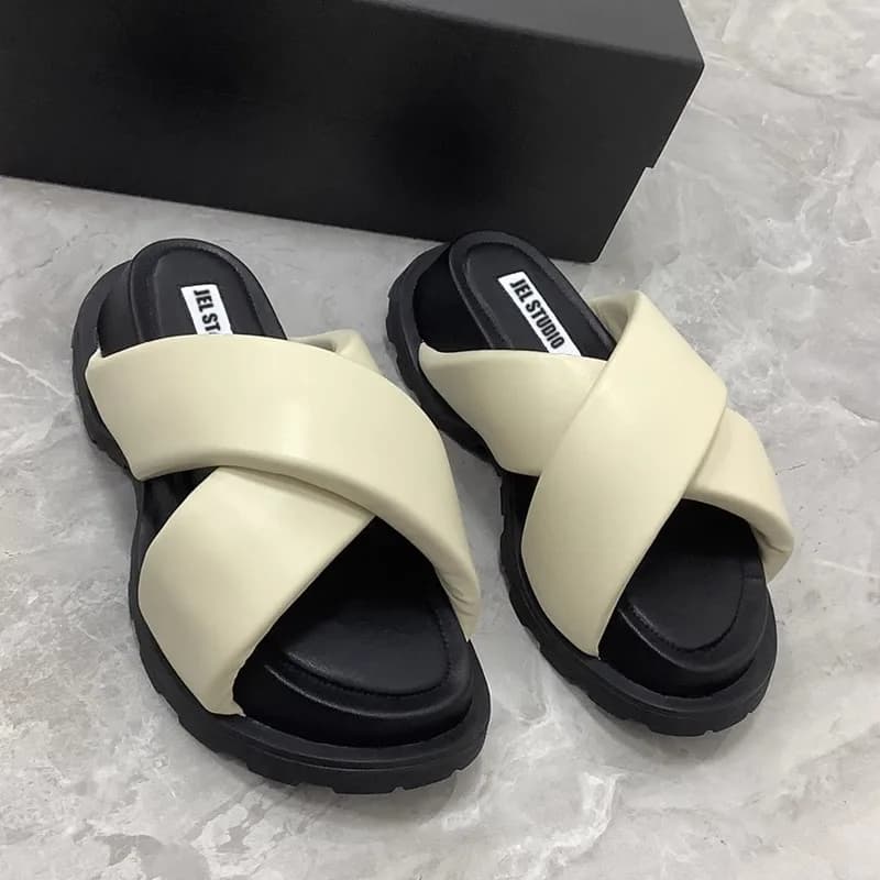 New 2025 Sports Sandals Rubber Velcro Large Size Women's Shoes Casual Comfortable Breathable Simple Summer Middle-Aged People