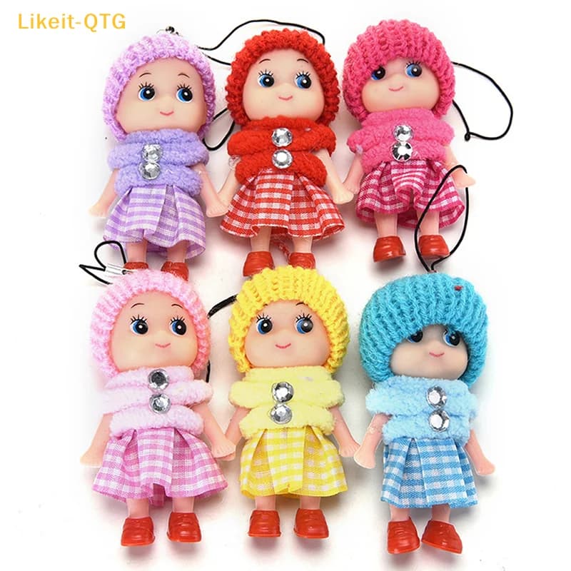 NUOVO 1PC Portachiavi con Bambole di Peluche Carine e alla Moda per Bambini, Giocattoli Morbidi Imbottiti, Mini Animali di Peluche, Portachiavi per Bambine e Donne