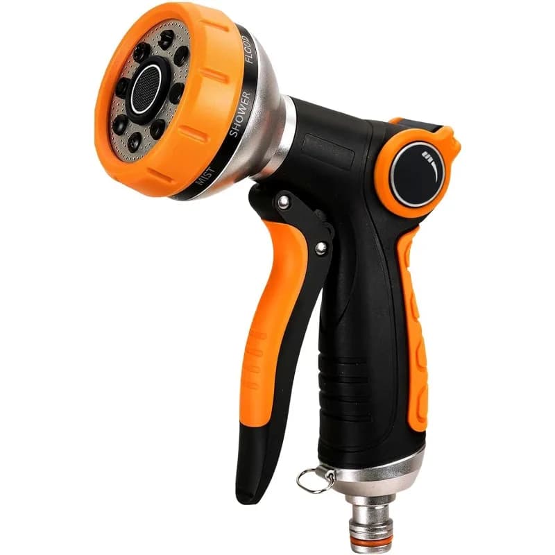 8 Pattern Adjustable Car Wash Hose Hose Pipe Water Spray Gun Garden Spray Portable High Pressure Gun Sprinkler Nozzle Water Jet