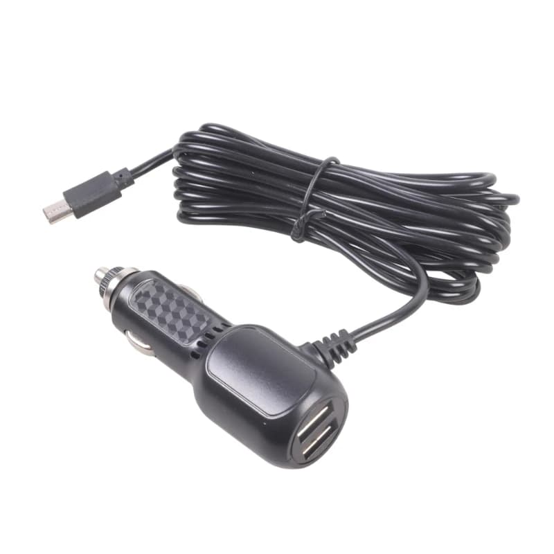 C90C Car Chargers Double USB Port 12V 36V Input 343cm Type C Cable Camera Power Supply