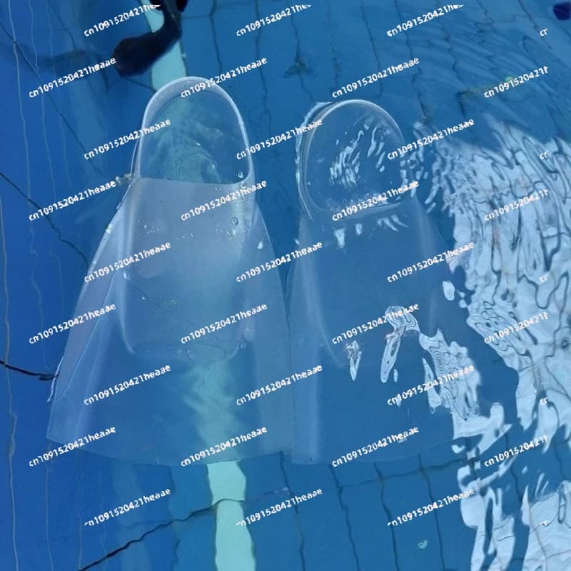 Swimming Pins in Transparent Silicone - Model Corto Updated 2026 for Snorkeling and Swimming in Swimming Pool, Floating Neutral