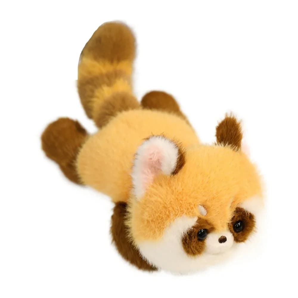 Cuscino da polso imbottito a forma di animali, peluche di procione, cartone animato, morbido, per bambini e bambine