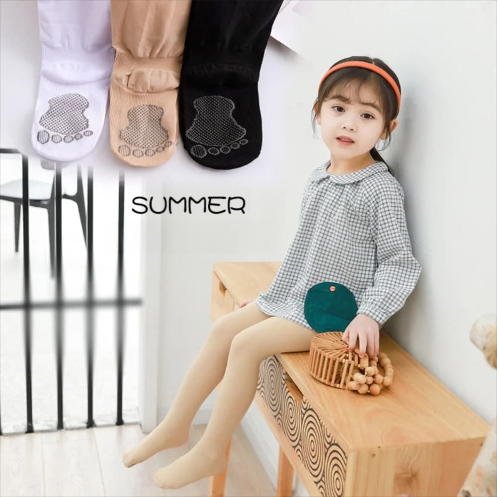 Collant da Danza Elastici per Bambini Primavera-Estate, Calze da Danza Traspiranti e Morbide, Leggings Antiscivolo in Velluto per Bambini