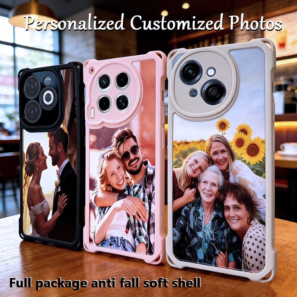 Customized Photo of Four corner anti fall phone case for Infinix Hot 50/40/30/Note 40/30/12/Smart 10/9/8/7