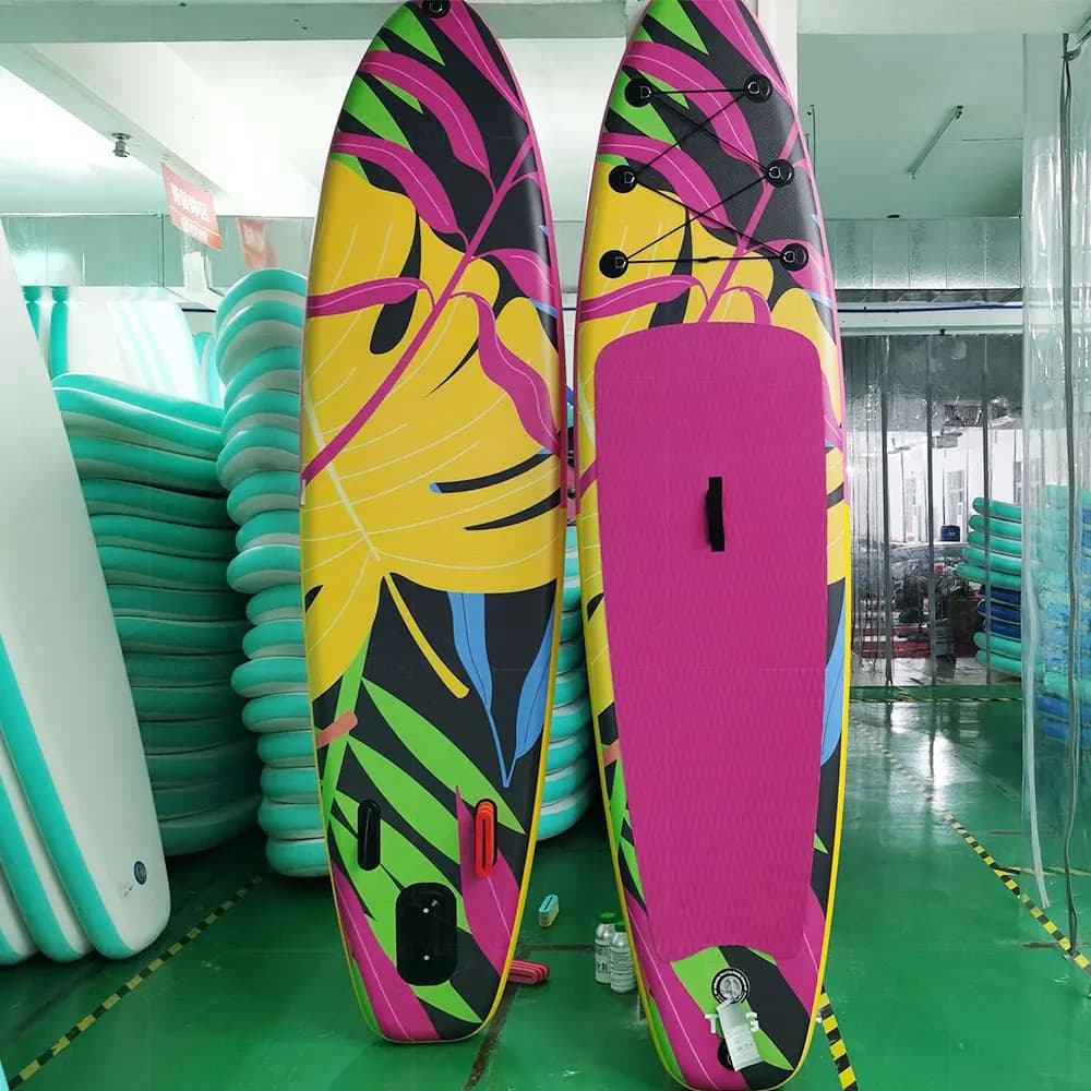 Tavola da SUP Gonfiabile per Pesca con Pompa e Pagaia, Kayak Surfboard 10'6*32"*6"