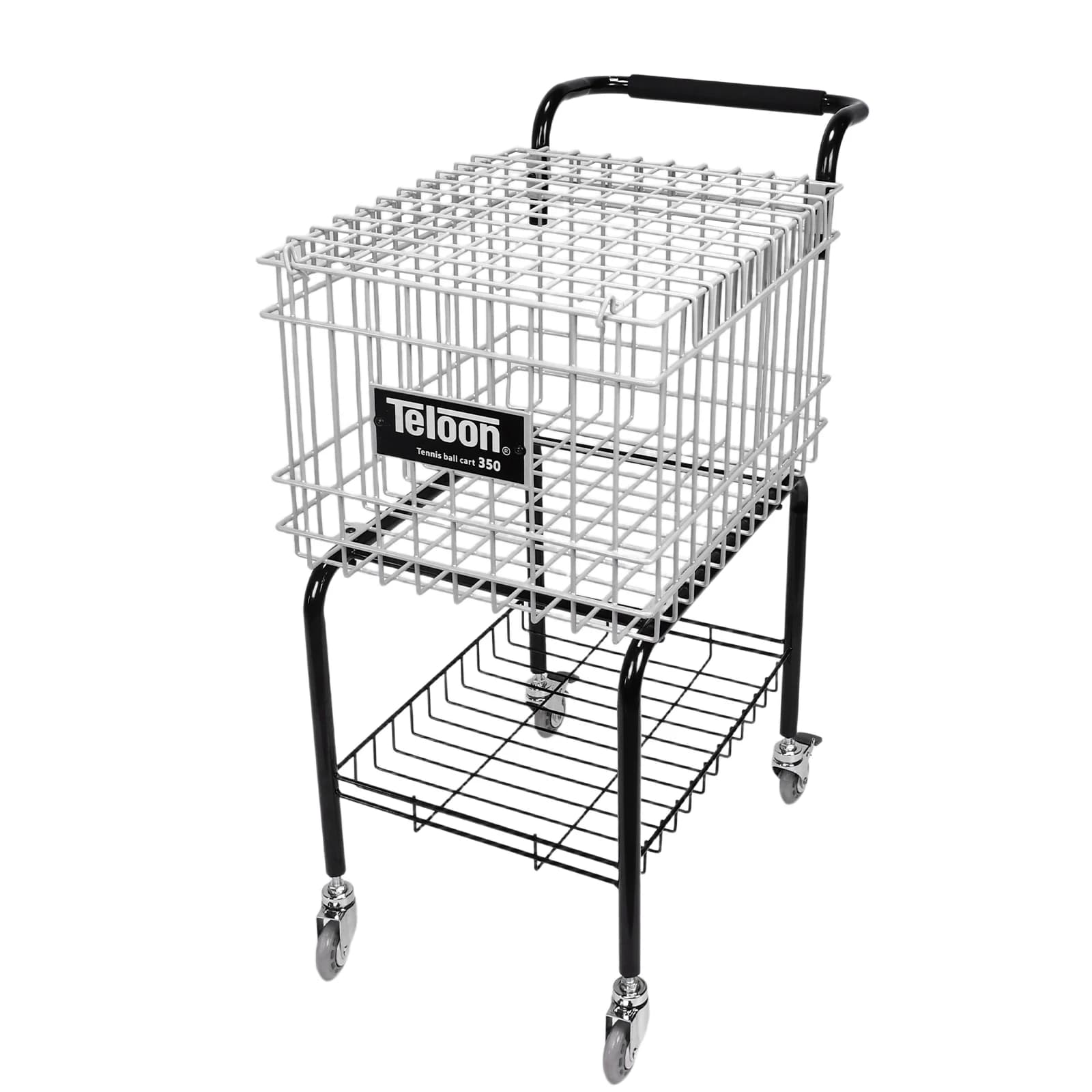 Il carrello portaoggetti per palline da tennis contiene 350 palline con carrello portatile per palline in acciaio facile da caricare per tennis/pickleball/baseball/softball