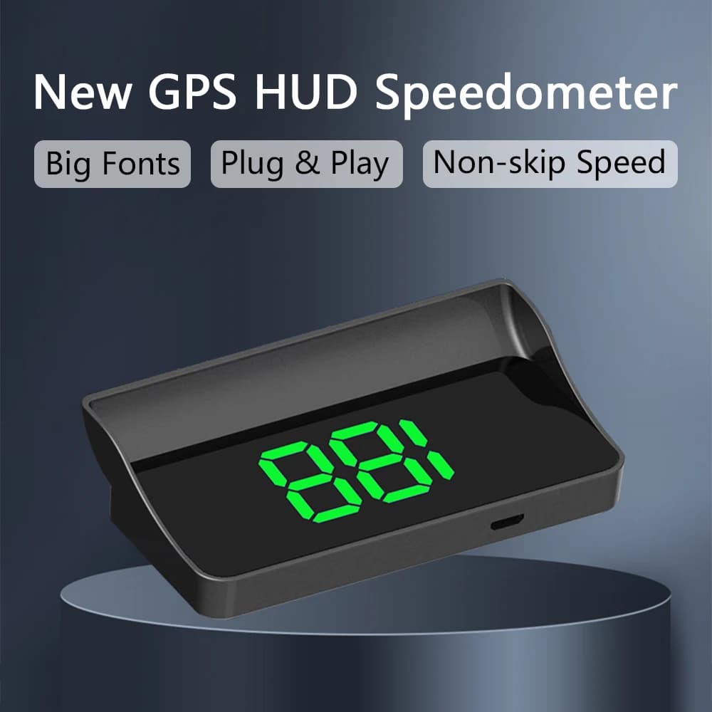 GPS Car HUD Head‑Up Display High Quality Windshield Projector Speedometer White & Green 2 Colors Universal Car Gadget Holiday