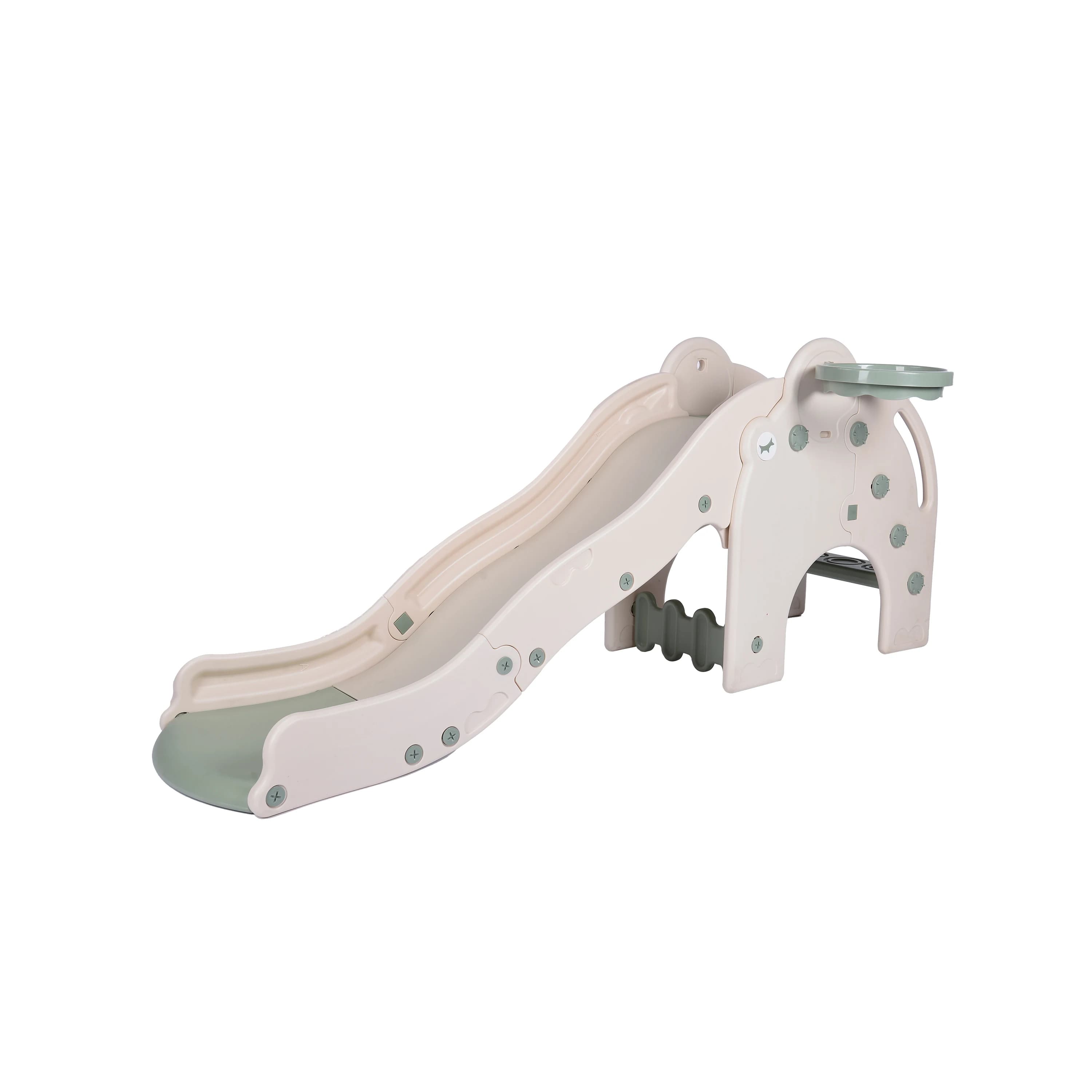 Scivolo in plastica multifunzionale allungato addensato piccolo supporto da basket per giochi all'aperto Scivolo per bambini al coperto