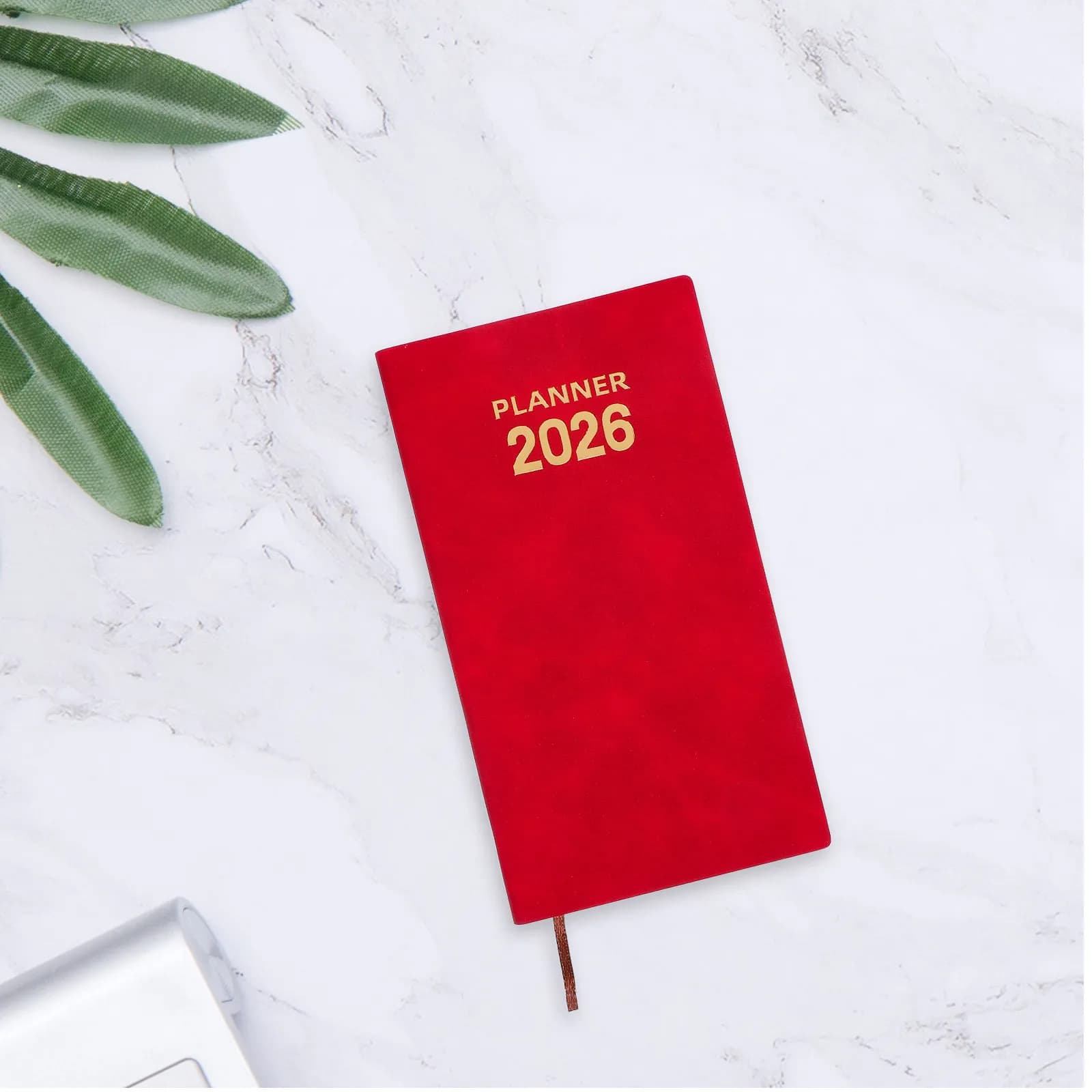 Agenda Tascabile A6 2026, Planner Portatile con Copertina in PU, Organizer Giornaliero e Settimanale per Scuola e Lavoro
