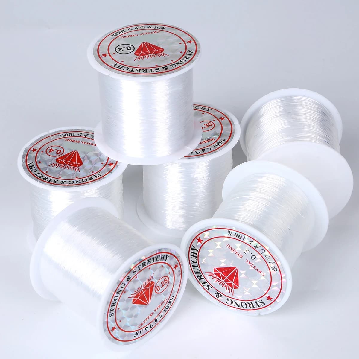 0.2/0.25/0.3/0.35/0.4/0.45/0.5/0.6mm 1 non-extensible transparent fish line wire roll strong nylon rope that edges diy jewelry wire