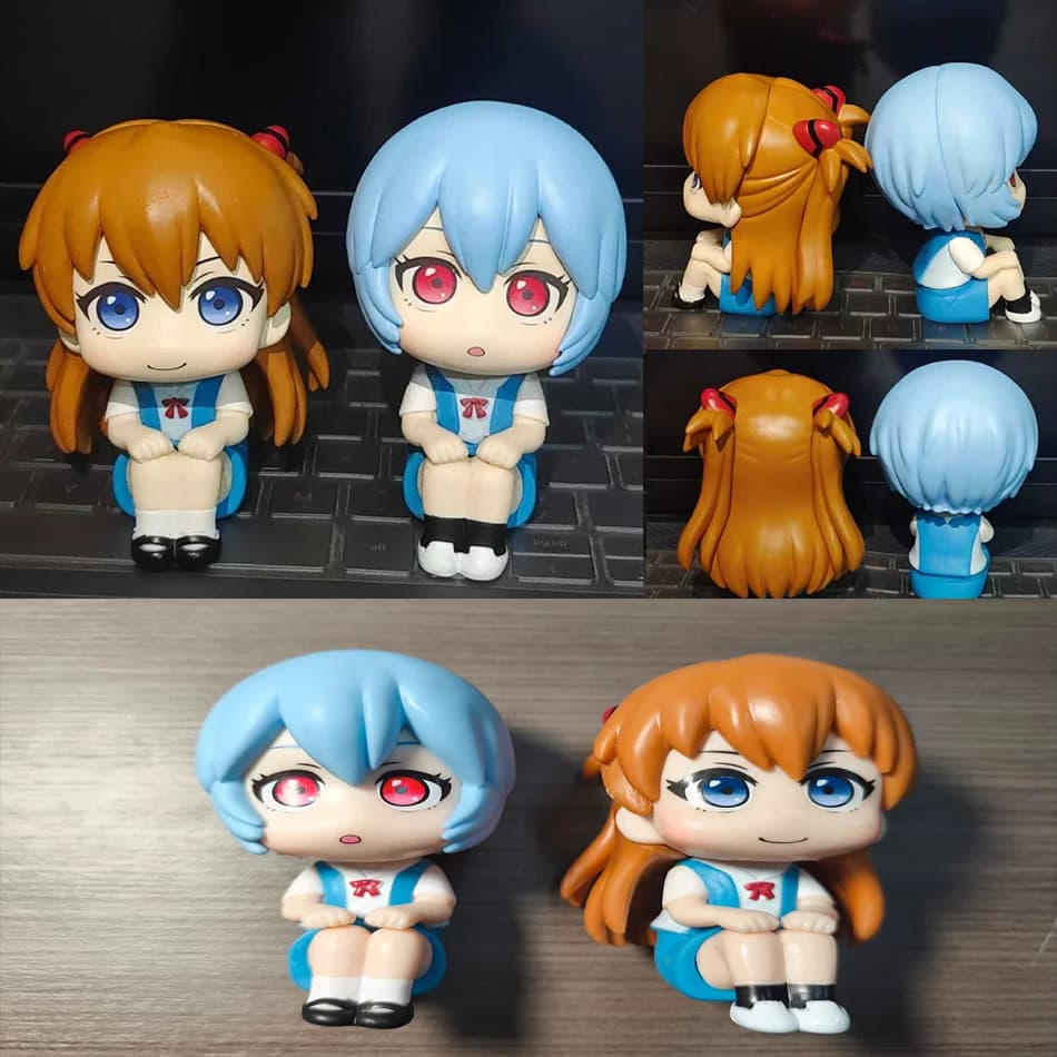 Neon Genesis Evangelion Figure Eva Figura Asuka Langley Soryu Action Figurine Ayanami Rei Statua Modello Giocattolo Giocattoli di compleanno Regalo