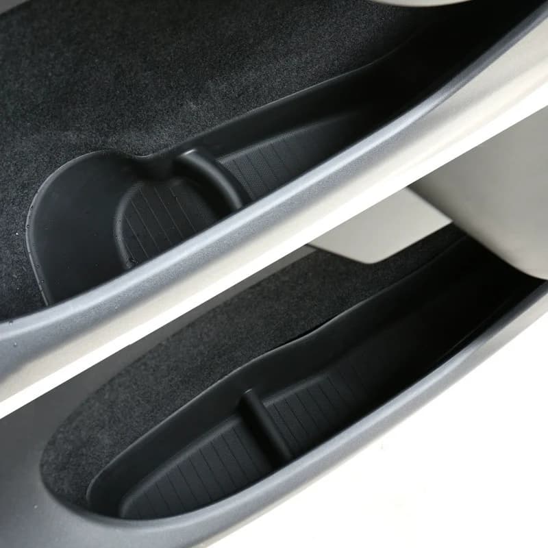Per Tesla Modello 3 Modello Y Juniper 2017-2025 Maniglia della porta anteriore posteriore Bracciolo Vassoio Organizzatore Porta auto Scatola di immagazzinaggio laterale Accessori