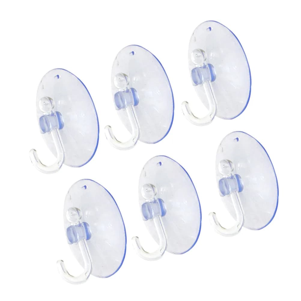 24Pcs Powerful Sucker Hooks Transparent Suction Cup Wall Hangers for Home Kitchen Bathroom Sturdy Removable Easy Install Wall